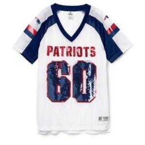 Sequin New England Patriots 1960 Jersey from Victoria’s Secret PINK in X-Small
